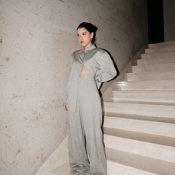 Prime of Lime Alison Cream High Waisted Wide Leg pants in Sz Medium - Picture 11 of 11